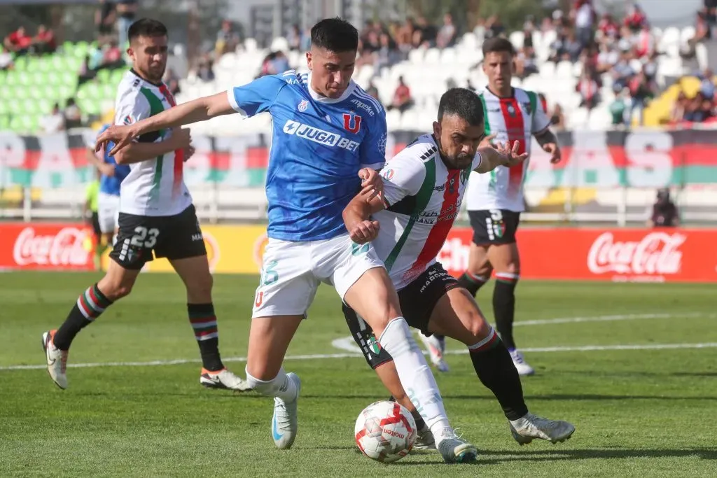 Matías Sepúlveda cumplirá un especial rol en el choque de la U y Palestino. Foto: Photosport.