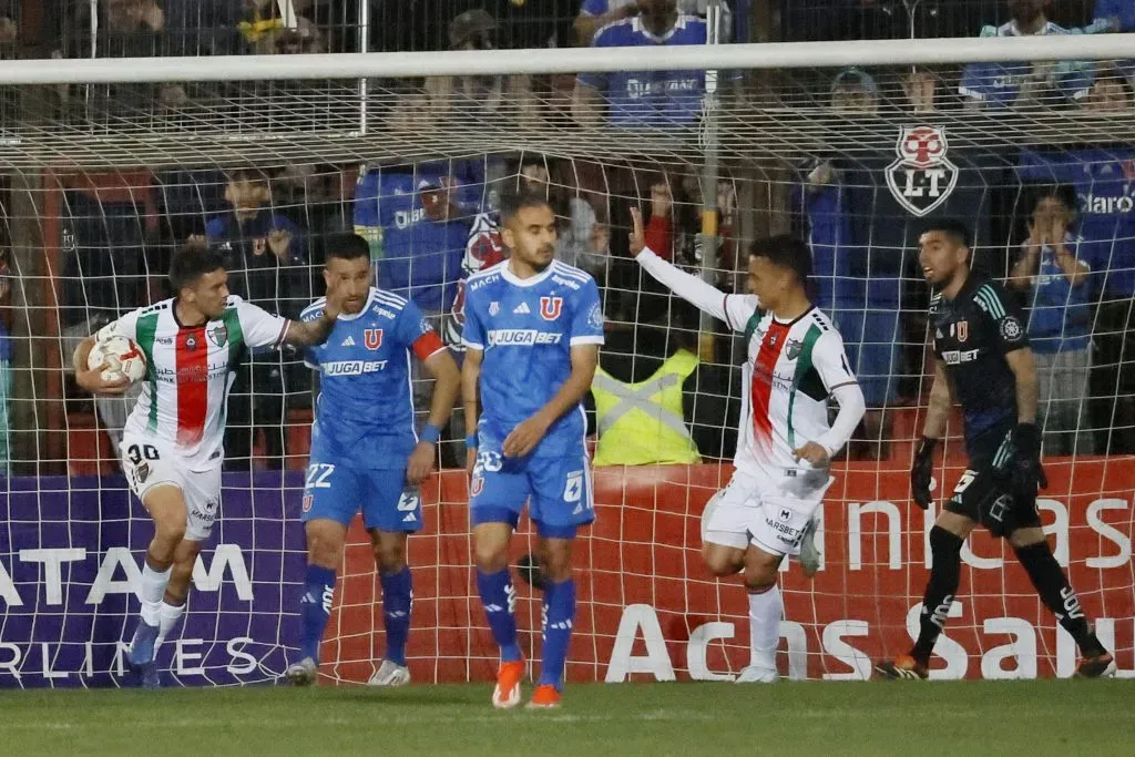 Palestino se quedó con la victoria ante U de Chile. Foto: Dragomir Yankovic/Photosport