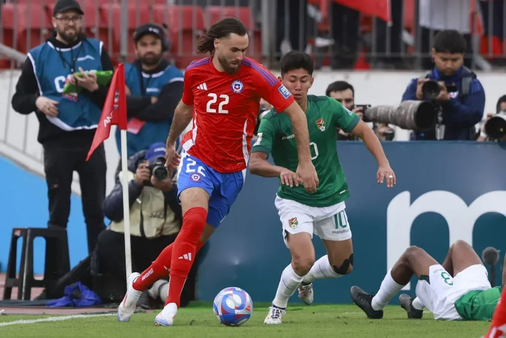 Chile enfrentaba a Bolivia obligada a ganar para escalar en la tabla de posiciones. Foto: Photosport.