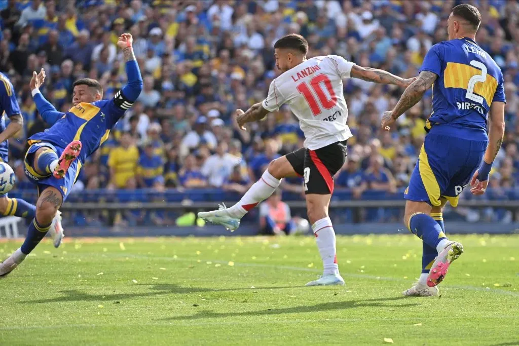 Manuel Lanzini marcó el único tanto de River Plate ante Boca Juniors. Foto: River Plate.