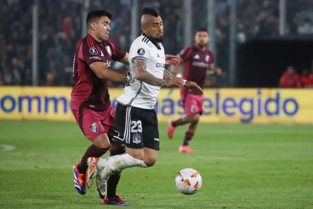 Arturo Vidal fue la figura de Colo Colo ante River Plate en la ida por Copa Libertadores. Foto: Jonnathan Oyarzun/Photosport