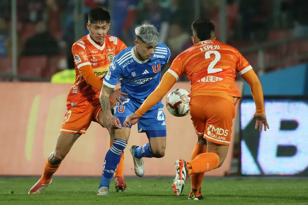 Maximiliano Guerrero vuelve a la formación de la U ante Iquique. Foto: Photosport.