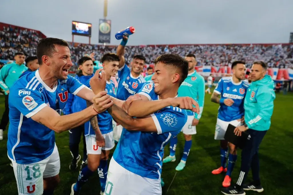 Lucas Assadi fue celebrado en U de Chile. Foto: U de Chile.