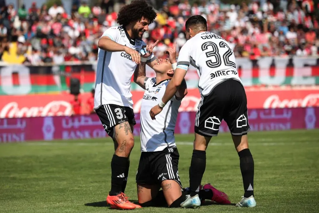 Carlos Palacios dedica su gol en Colo Colo a su sobrino. Foto: Javier Salvo/Photosport