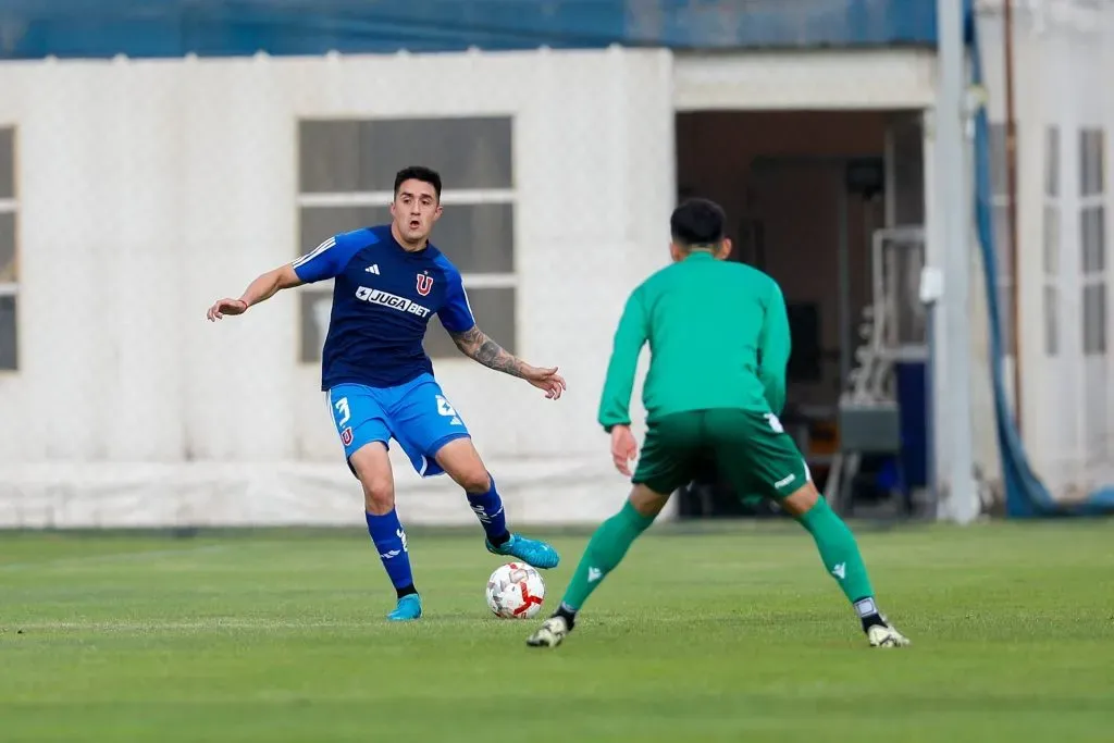 Ignacio Tapia en el amistoso contra Audax Italiano. Foto: U de Chile.