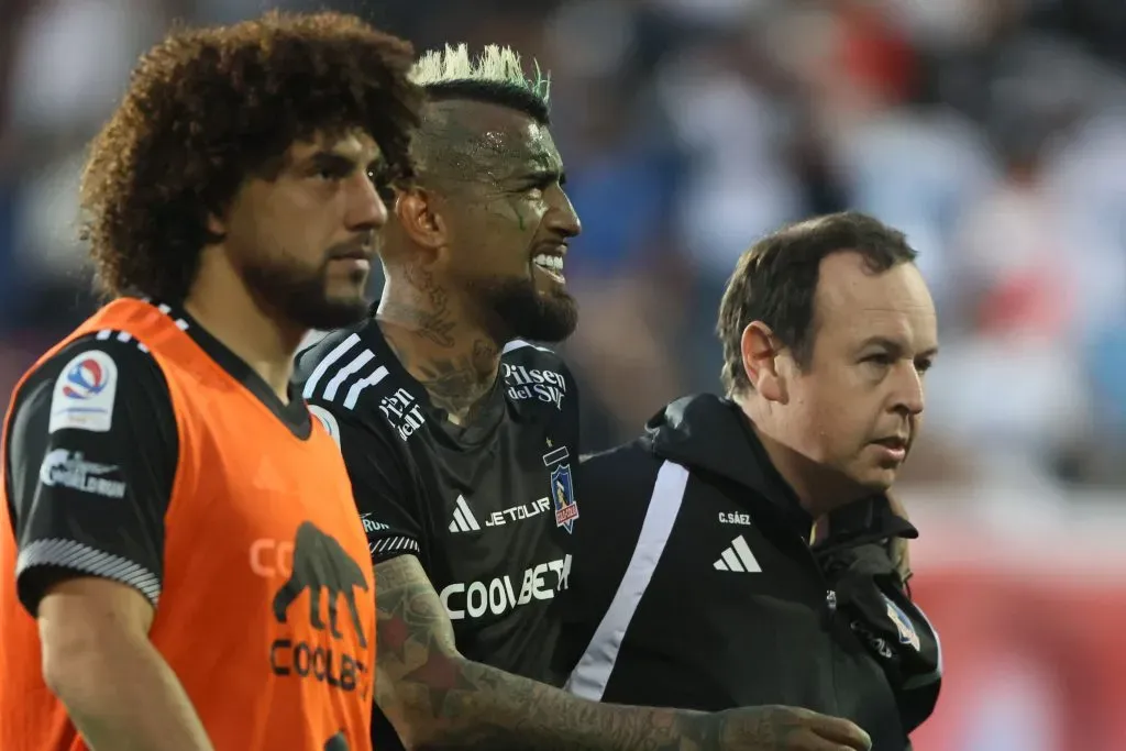 Falcón pudo conocer de cerca a Vidal. Imagen: Photosport.