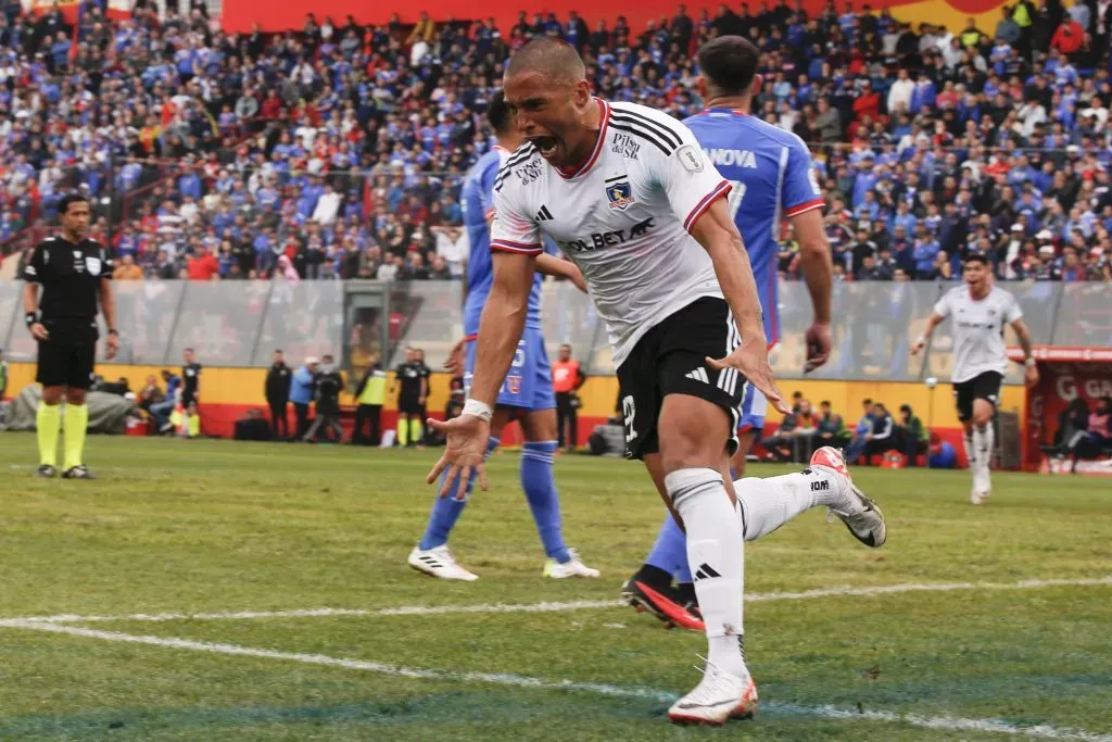 Leandro Benegas jugó 43 partidos en total en Colo Colo, con 7 goles. Imagen: Photosport.