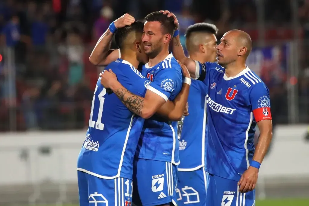 Luciano Pons marcó cuatro goles en la temporada con la U. Foto: Jonnathan Oyarzun/Photosport