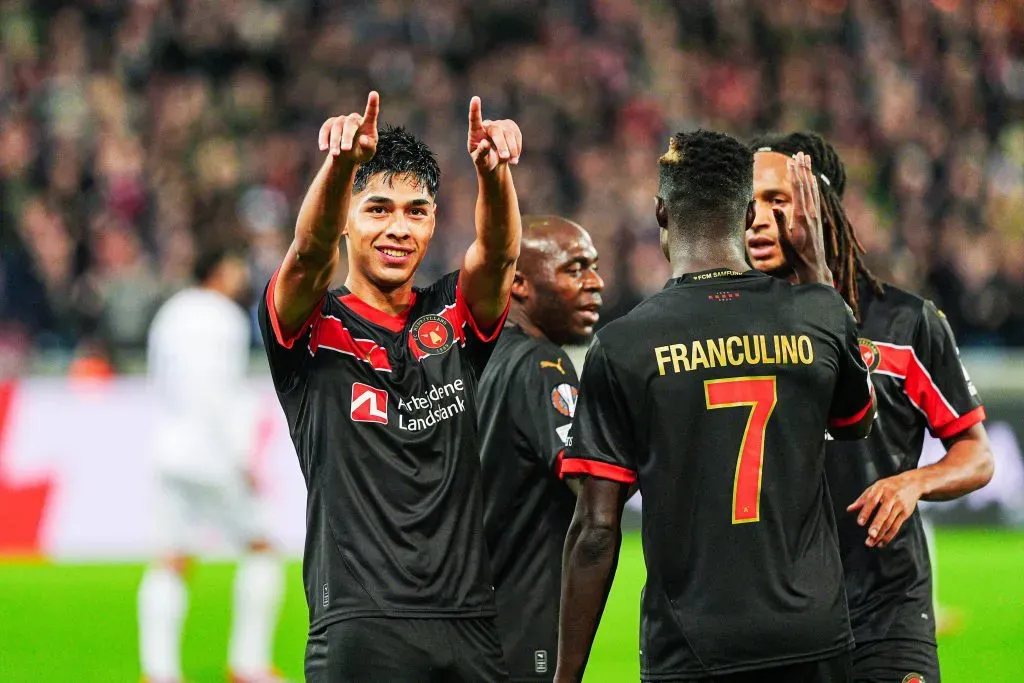 Darío Osorio se hace lugar en Europa como jugador del Midtjylland de Dinamarca. (Foto: Imago)