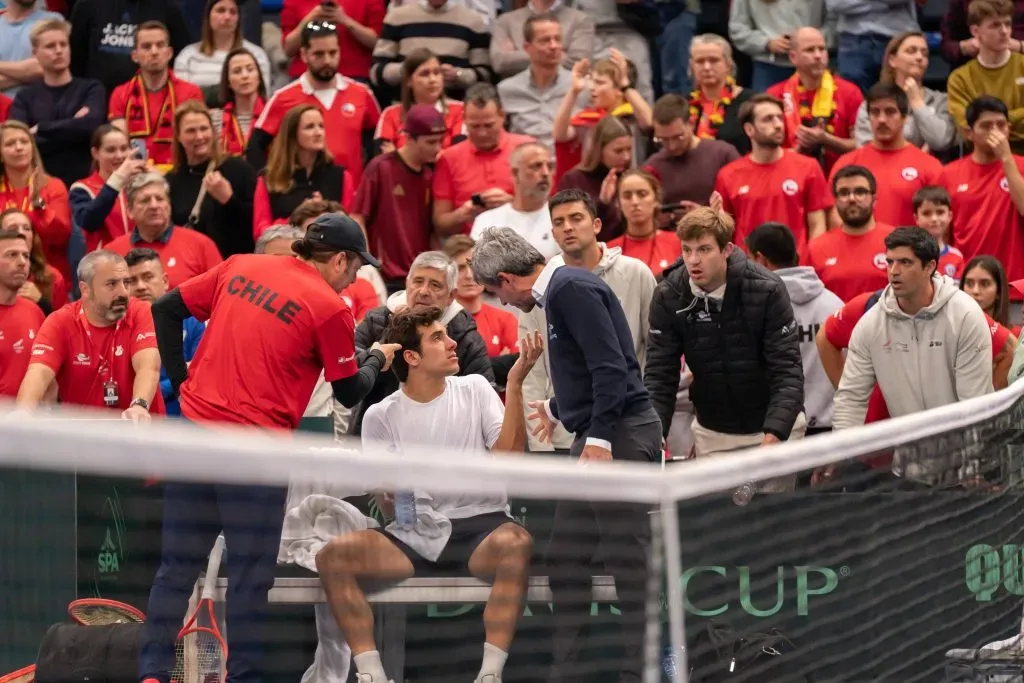 El golpe a Cristian Garin por parte de Ziou Bergs sigue trayendo coletazos en Copa Davis. (Foto: Marleen Fouchier/BSR Agency Hasselt Belgium)