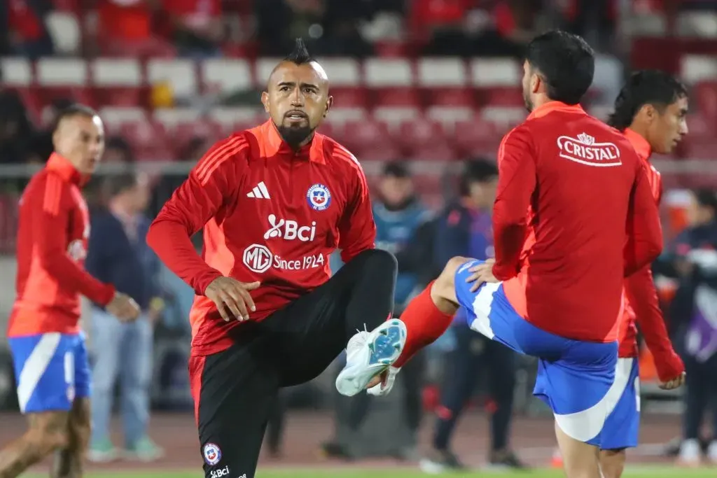 Vidal fue muy aplaudido en el Estadio Nacional