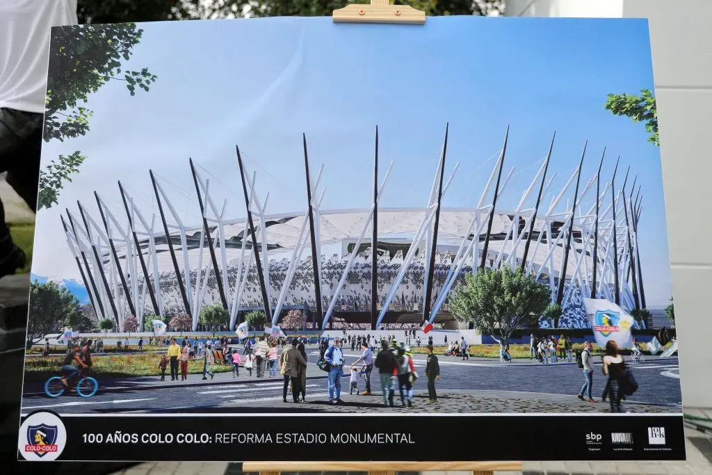 La maqueta del Monumental que mostró Colo Colo en su centenario