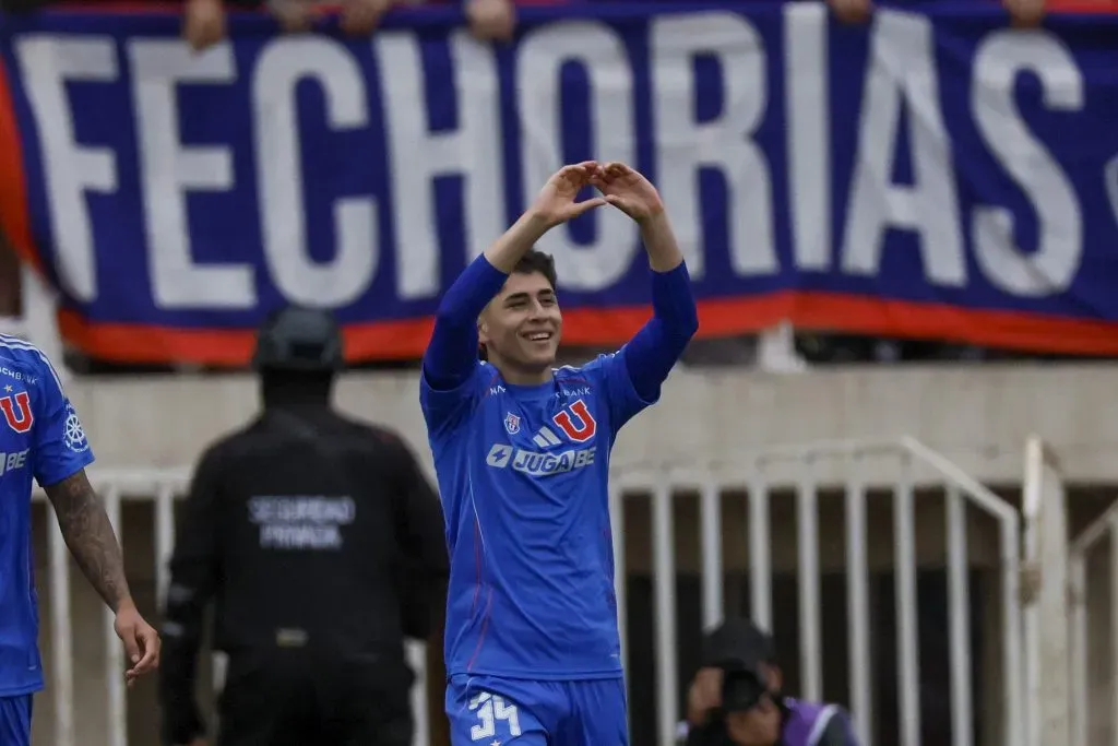 Flavio Moya fue citado en U de Chile contra Palestino. Foto: Andres Pina/Photosport