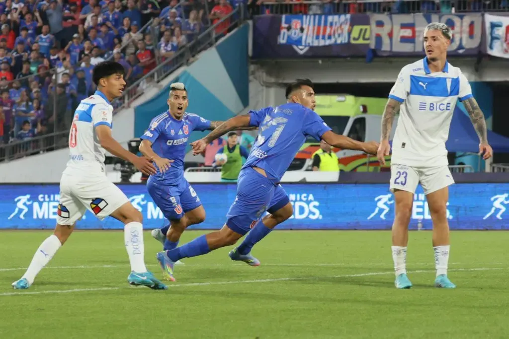 El momento del gol azul /Photosport