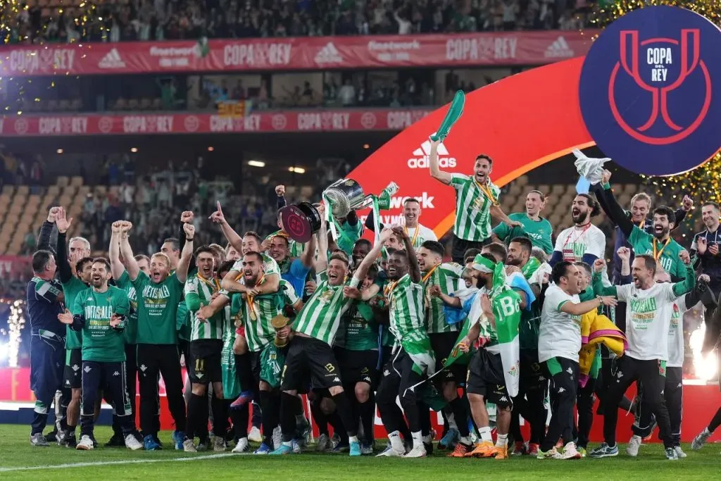 Copa del Rey 2022 con Betis, el último título que ganó Manuel Pellegrini como DT (Getty Images)