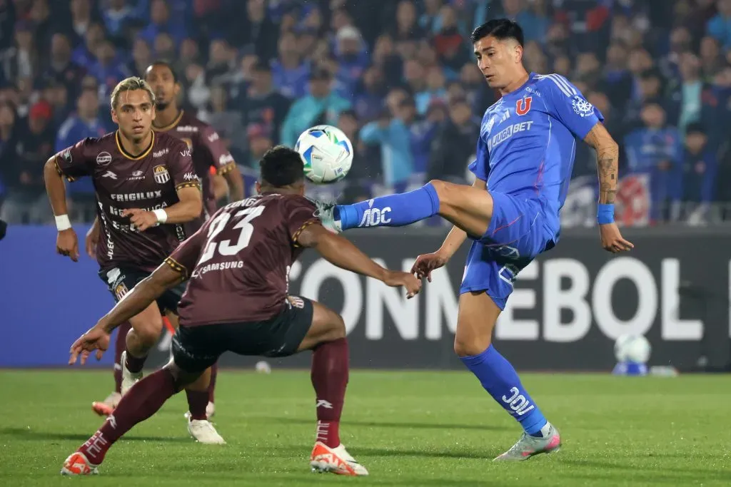 Matías Sepúlveda fue la gran figura de la U en la goleada ante Carabobo por Copa Libertadores. Foto: Photosport.