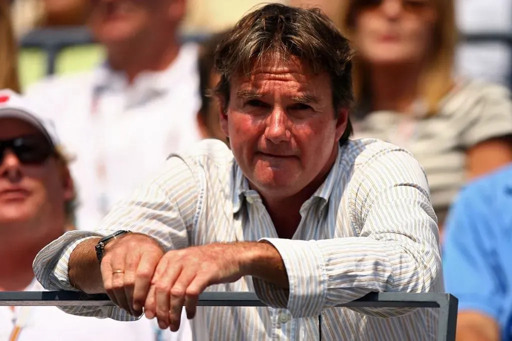 Jimmy Connors en 2007, cuando era entrenador de Andy Roddick (Getty Images).