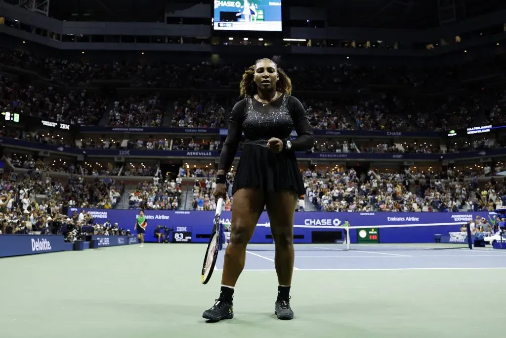 Serena Williams jugando en el US Open