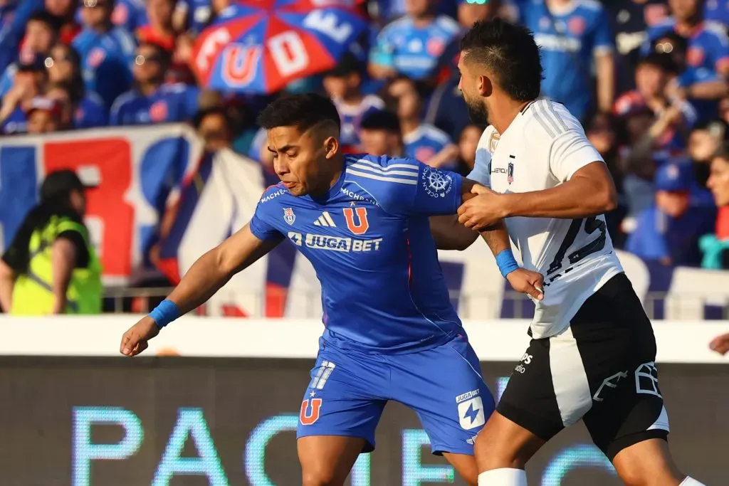 El reclamo de Emiliano Amor contra el arbitraje de Piero Maza en el Superclásico.