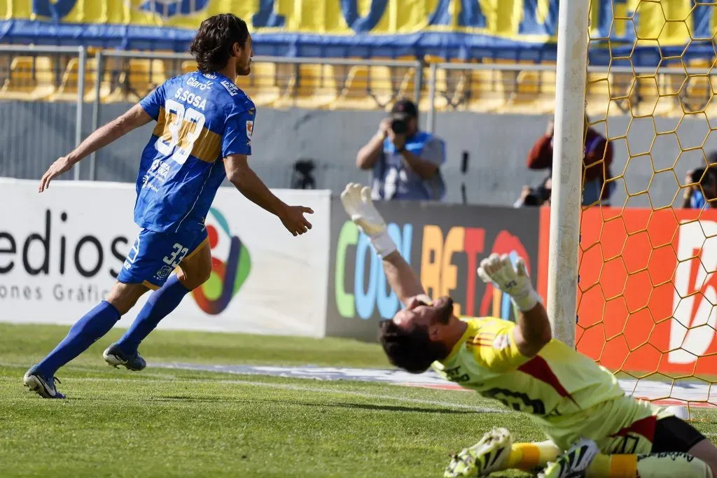 Sosa marcó el empate de Everton ante Colo Colo