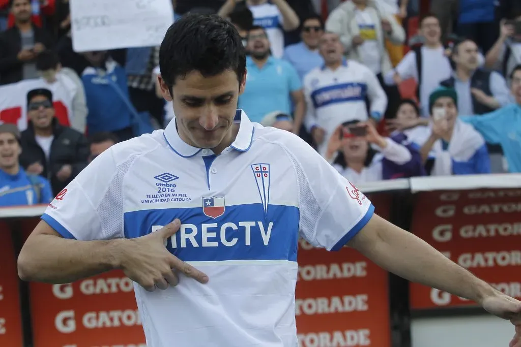 Mirosevic en su último regreso al club / Photosport