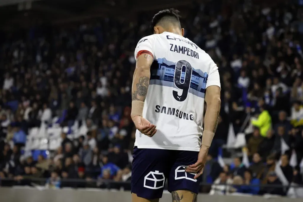 Zampedri anotó el primer gol con una lesión en su isquiotibial