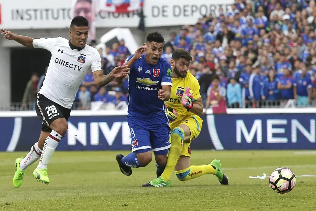 Paulo Garcés no tuvo una buena jornada ante la U en 2017. Imagen: Photosport