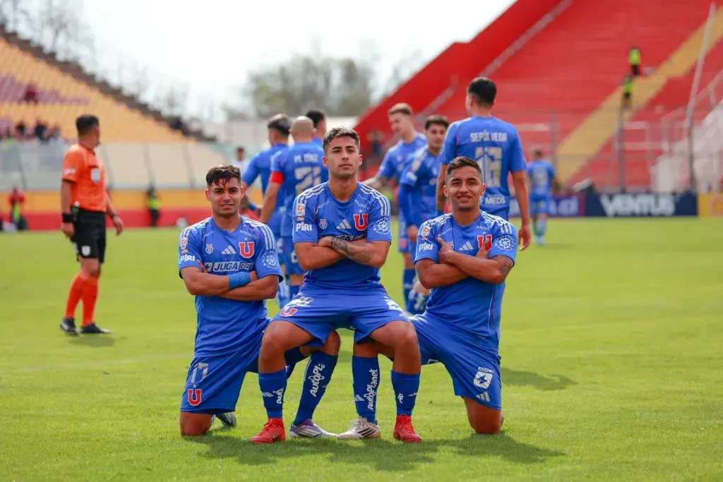 Lucas Assadi y una celebración particular | Photosport