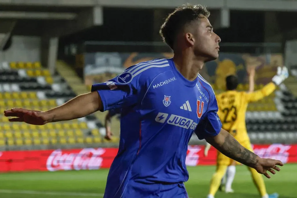 Lucas Assadi y su reciente gol en U de Chile /Photosport