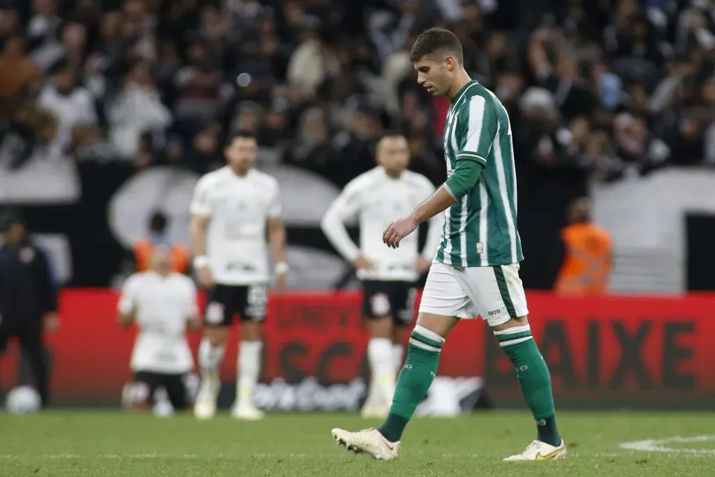 SAO PAULO, BRAZIL – AUGUST 13: Benjamin Kuscevic of Coritiba reacts after a match between Corinthians and Coritiba as part of Brasileirao Series A 2023 at Neo Quimica Arena on August 13, 2023 in Sao Paulo, Brazil. (Photo by Miguel Schincariol/Getty Images)