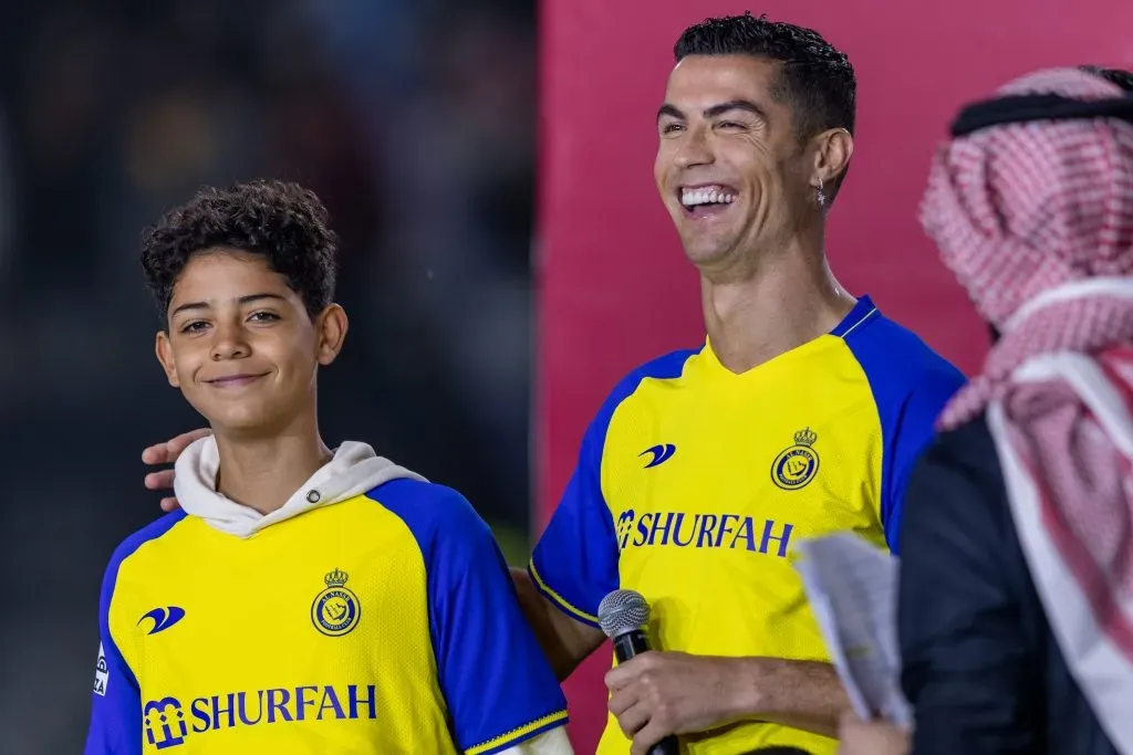 Filho do CR7 atua pelo Al Nassr. (Photo by Yasser Bakhsh/Getty Images)