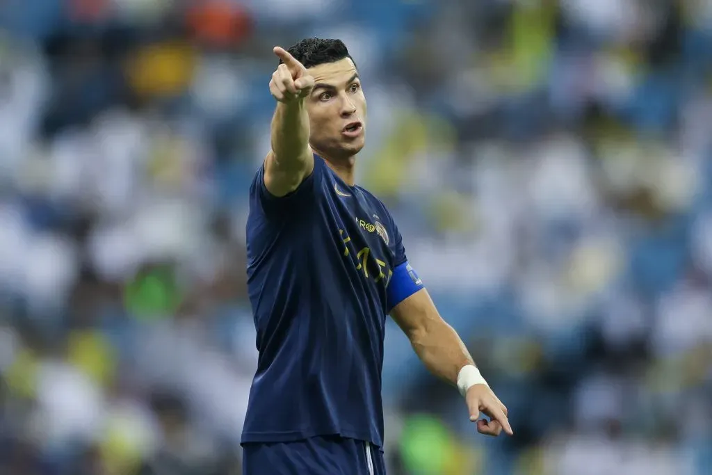 Cristiano Ronaldo em atividade pelo Al Nassr, da Arábia Saudita. Foto: Yasser Bakhsh/Getty Images