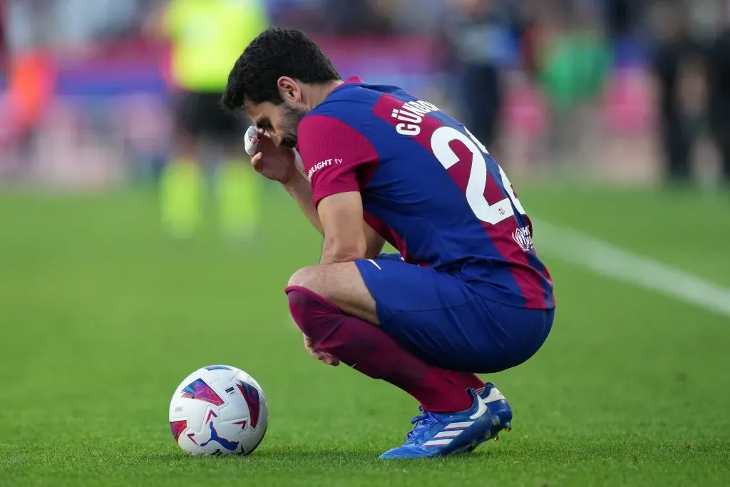 Ilkay Gündogan of FC Barcelona (Photo by Alex Caparros/Getty Images)