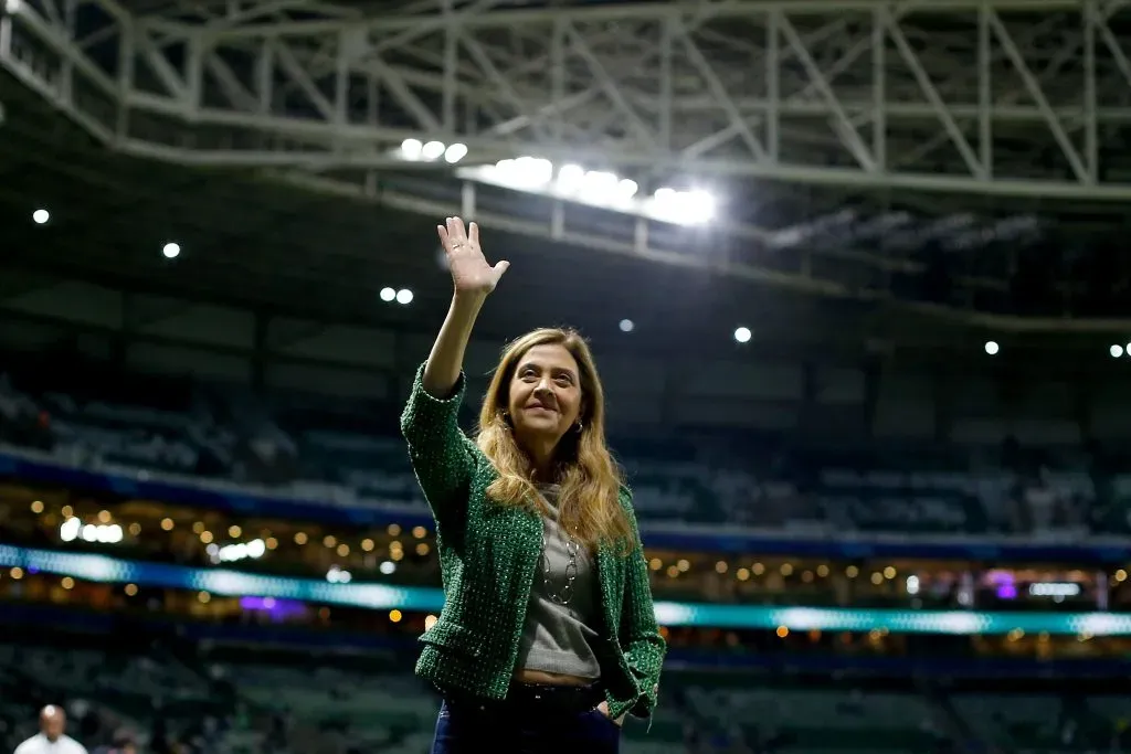 Leila Pereira, presidente do Palmeiras. (Photo by Ricardo Moreira/Getty Images)