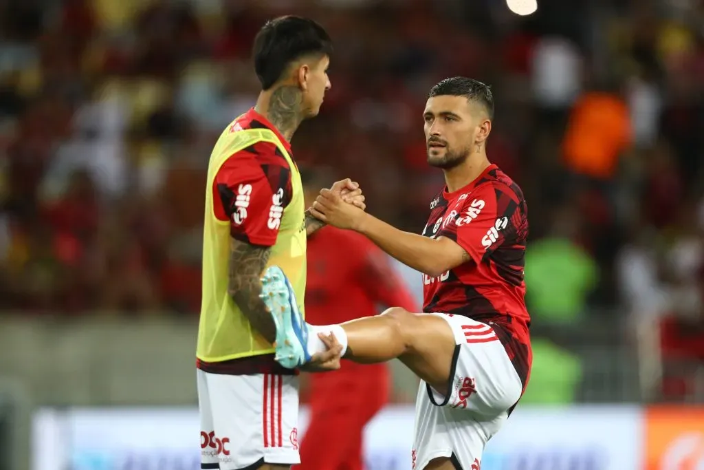 Arrascaeta marca golaço no Maracanã. Foto: Gilvan de Souza/CRF