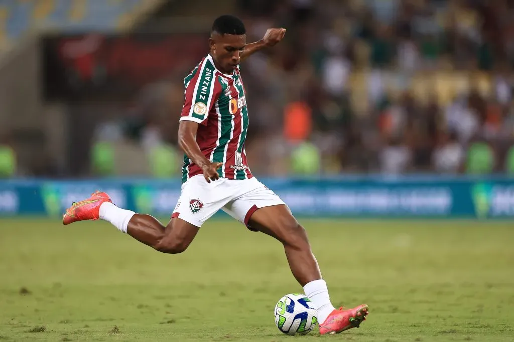 Lelê em ação pelo Fluminense. (Photo by Buda Mendes/Getty Images)