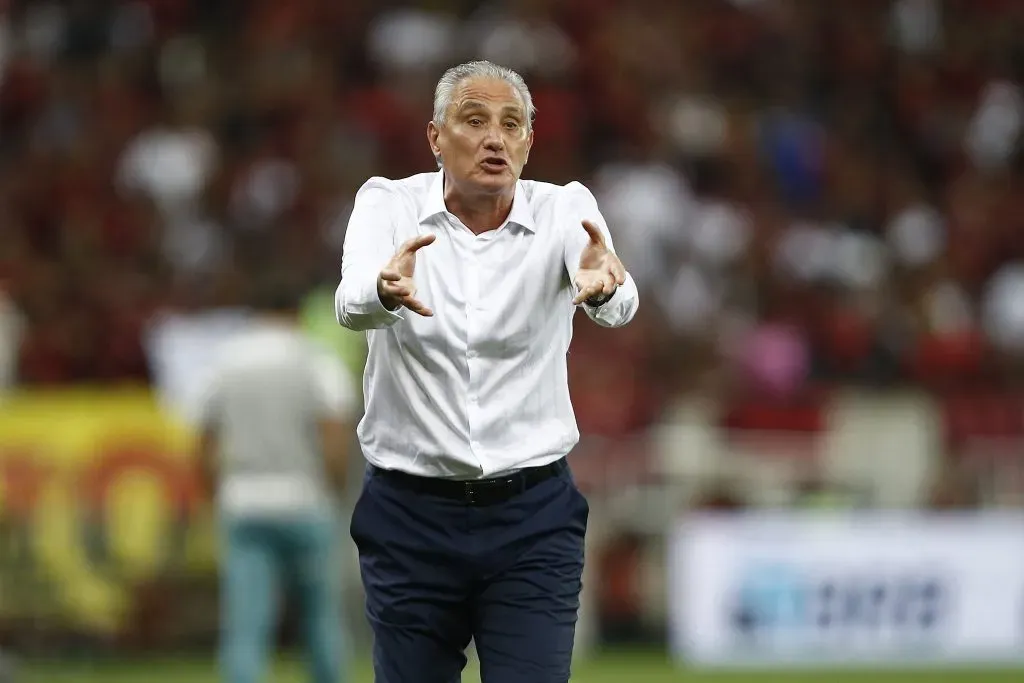 Tite em ação pelo Flamengo. (Photo by Wagner Meier/Getty Images)