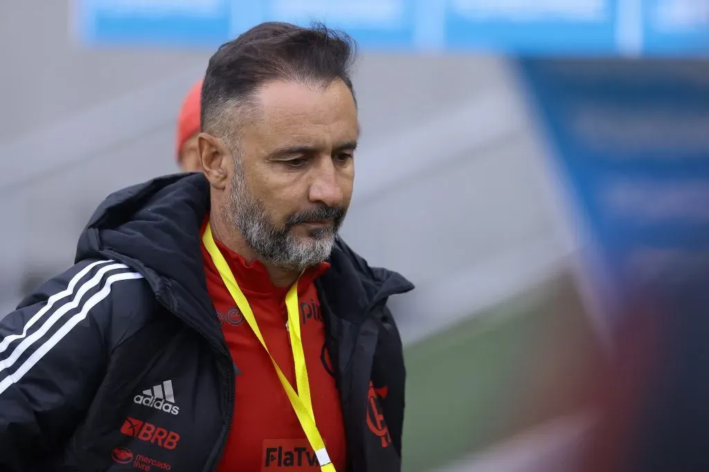 Vítor Pereira pelo Flamengo em 2023. (Photo by Franklin Jacome/Getty Images)