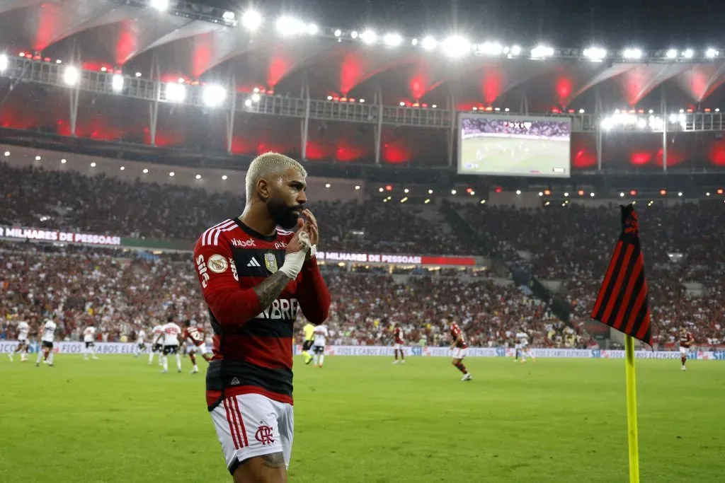 Gabigol pelo Flamengo. (Photo by Wagner Meier/Getty Images)