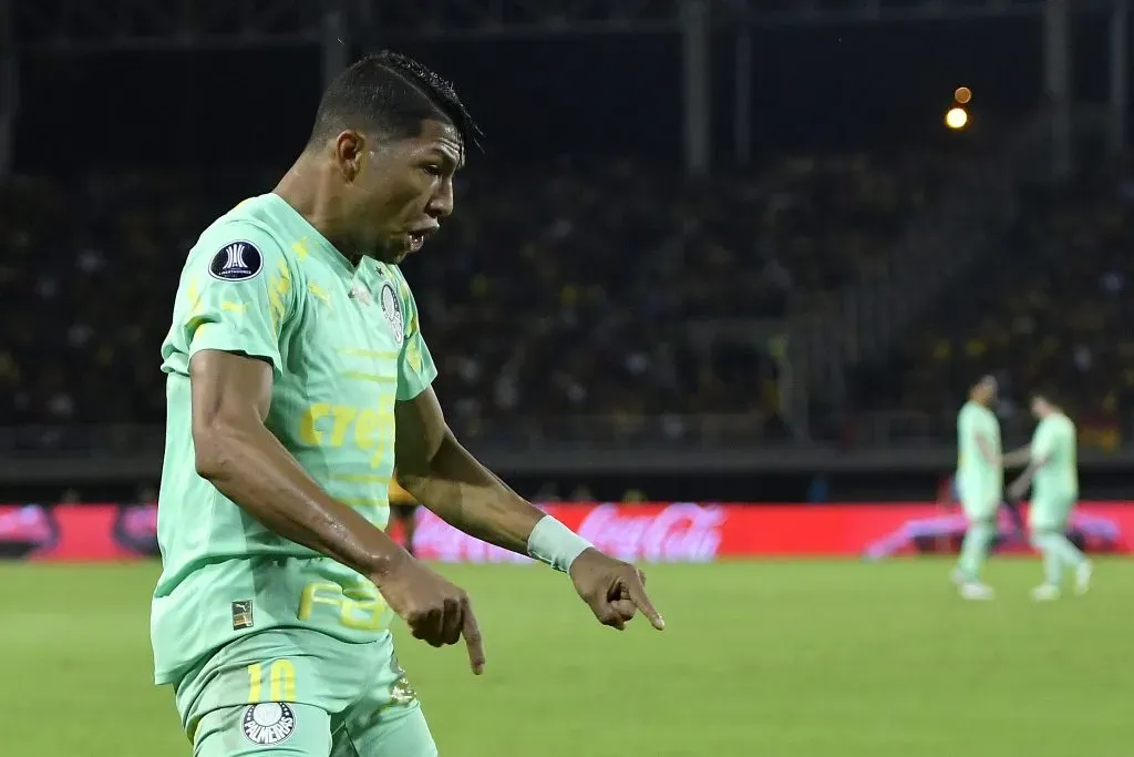 Rony comemora gol pelo Palmeiras. (Photo by Gabriel Aponte/Getty Images)