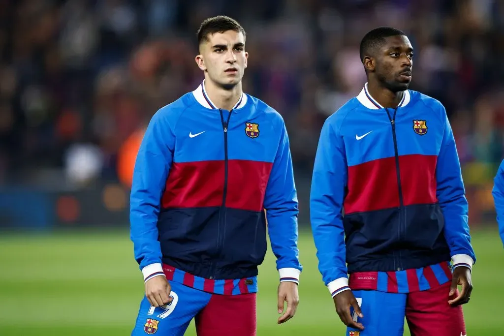 Ferran e Dembélé pelo Barça – (Photo by Xavier Bonilla/NurPhoto via Getty Images)
