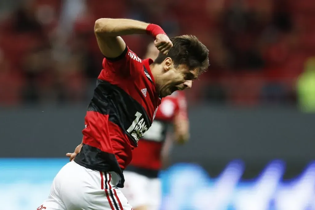 Rodrigo vibrando pelo Fla (Photo by Ricardo Moraes-Pool/Getty Images)