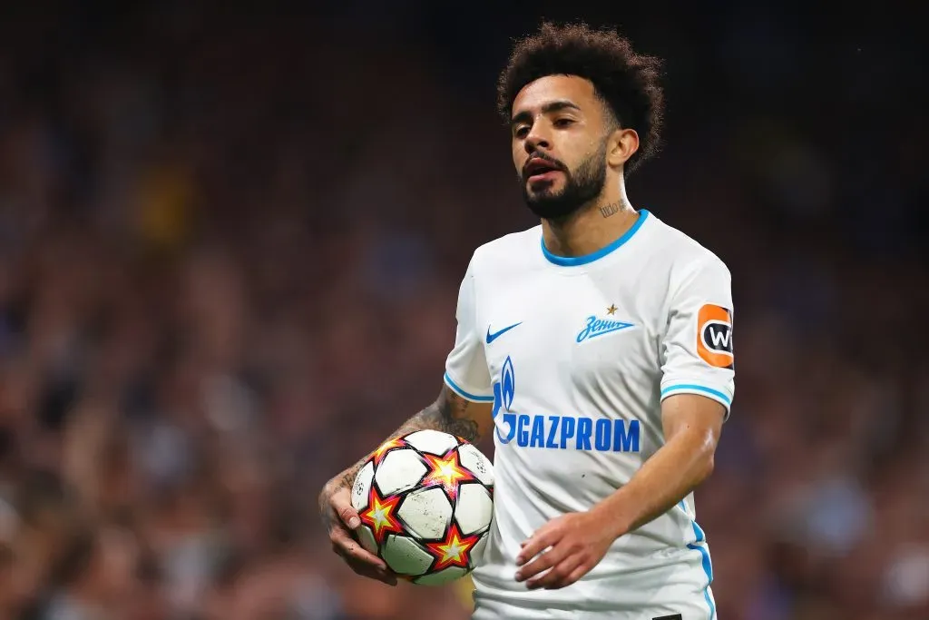 Claudinho em ação pelo Zenit. (Photo by Clive Rose/Getty Images)