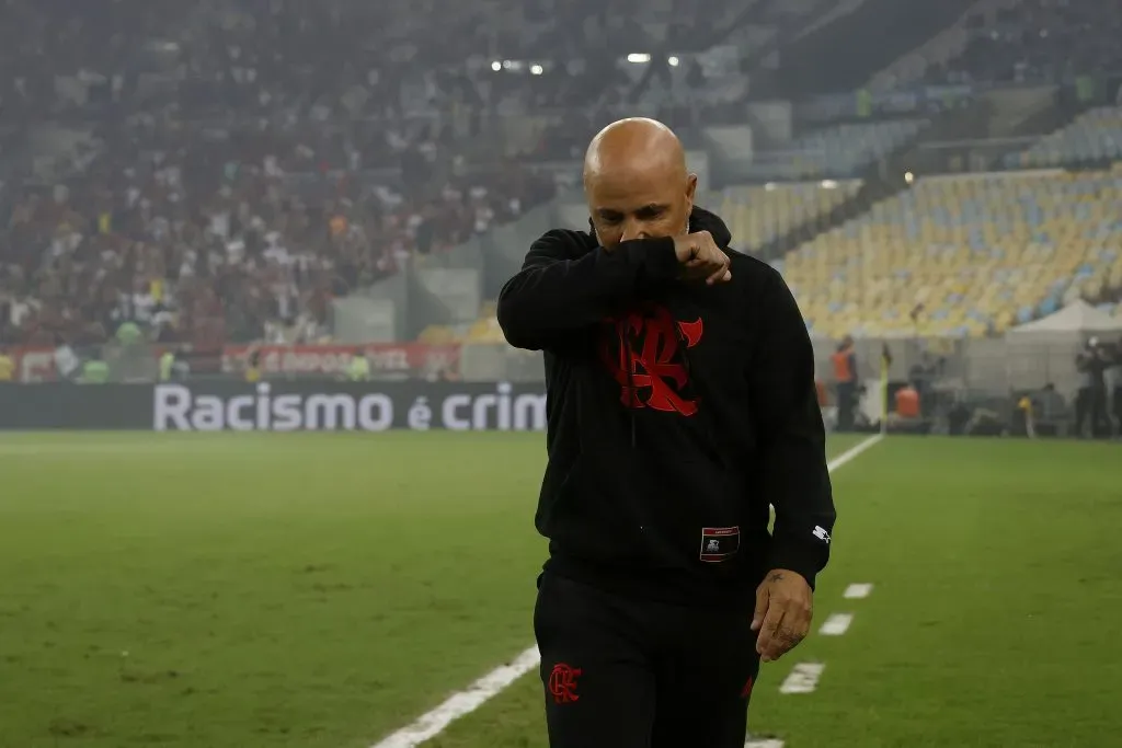 Sampaoli em ação pelo Fla. (Photo by Wagner Meier/Getty Images)