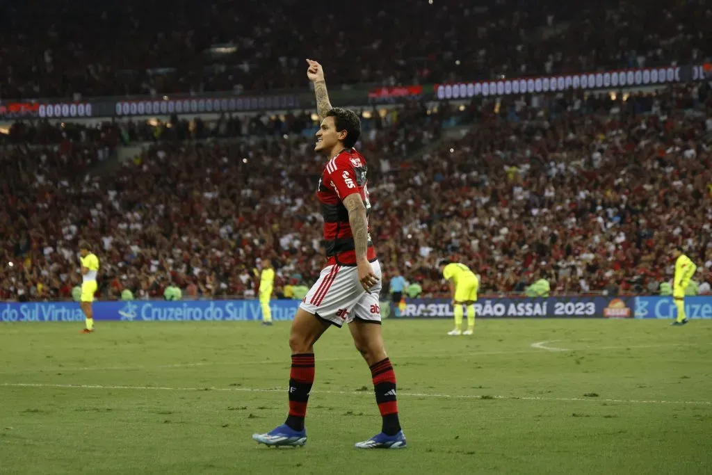 Pedro tem contrato com o Flamengo até 2027. (Photo by Wagner Meier/Getty Images)