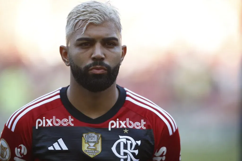 Gabi na partida diante do Corinthians (Photo by Wagner Meier/Getty Images)