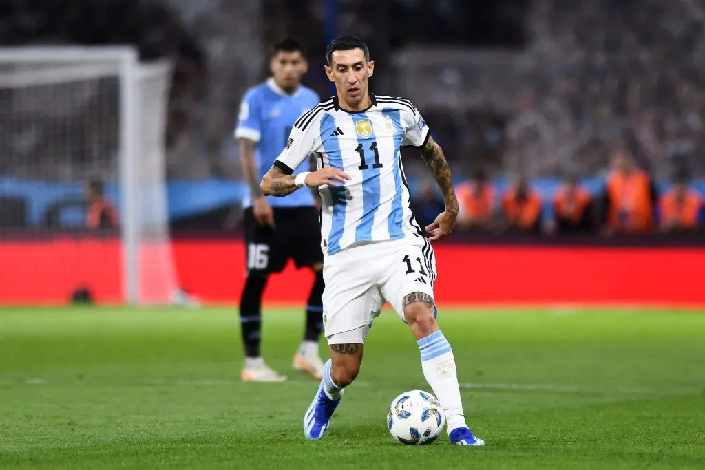 Di María em ação pela Argentina. (Photo by Rodrigo Valle/Getty Images)