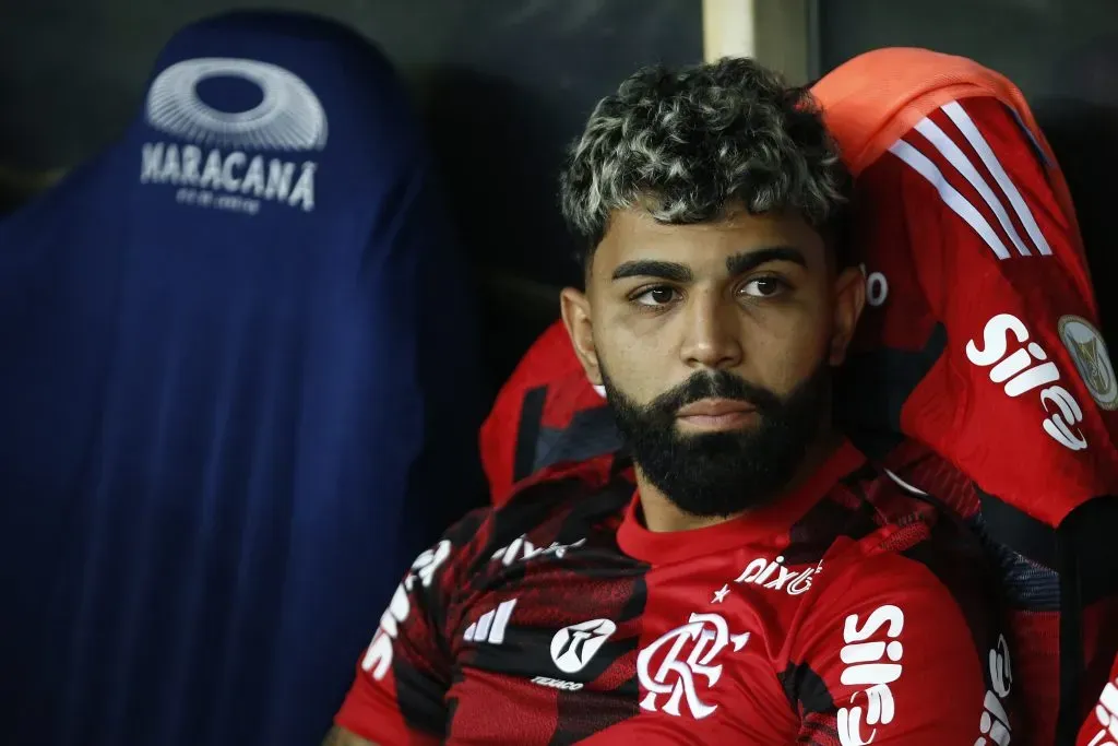 Gabigol na partida diante do Fluminense (Photo by Wagner Meier/Getty Images)