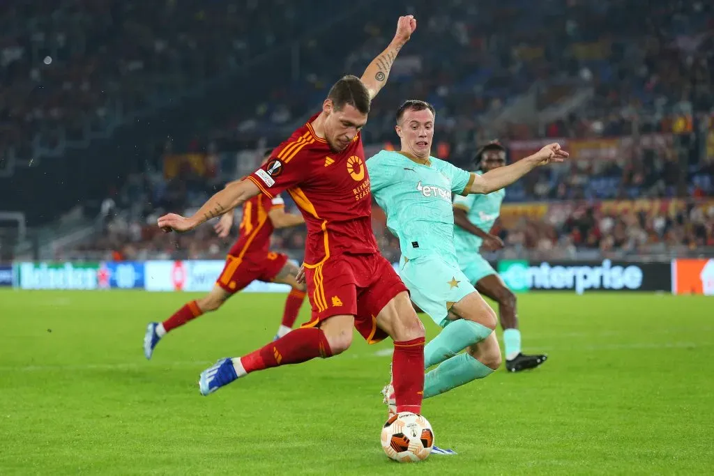 Andrea Belotti em ação pela Roma. (Photo by Paolo Bruno/Getty Images)