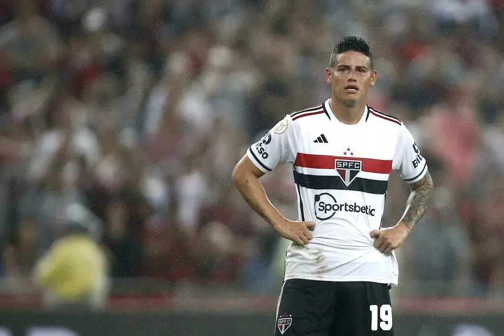 James Rodríguez na partida diante do Flamengo (Photo by Wagner Meier/Getty Images)